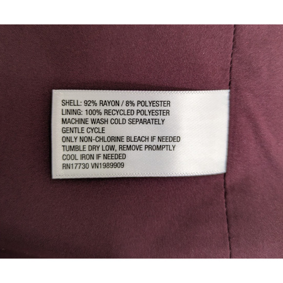 Womens Double Breasted Blazer XXL Maroon Lined Suit Jacket - Picture 8 of 10